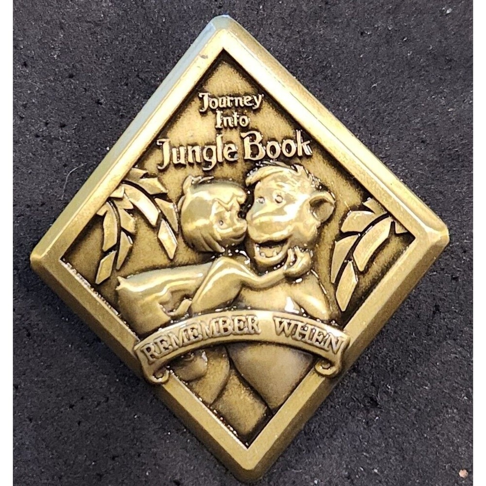 Disney Pin 0000 Jungle Book Mowgli Baloo Bear Brass WDW Remember When LE 750
